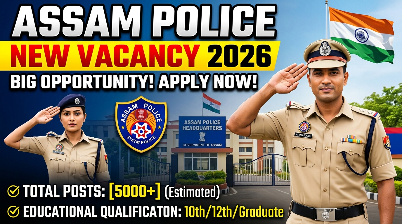 Assam Police New Vacancy 2026: Notification, Vacancy Details, Eligibility, Selection Process and Latest Updates