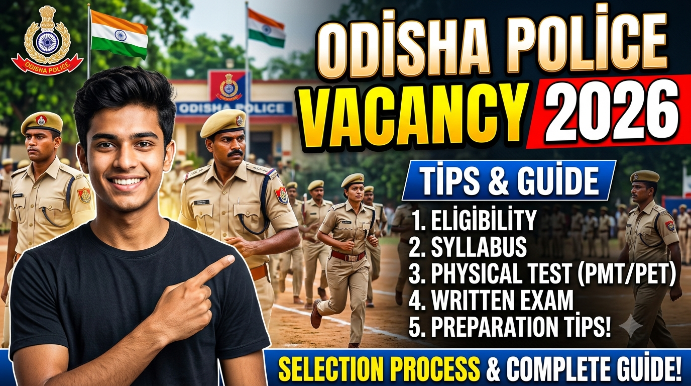 Odisha Police Vacancy 2026: 7,268 Posts, Eligibility, Apply Online, Important Dates and Selection Process