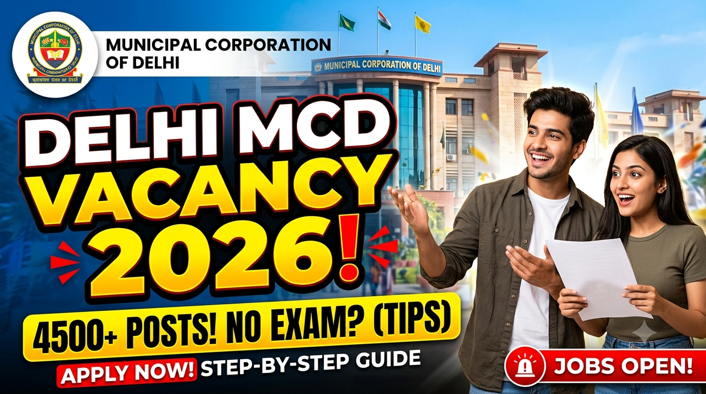 Delhi MCD Vacancy 2026: 9 Labour Welfare Superintendent Posts, Salary ₹44,900, Eligibility and Last Date