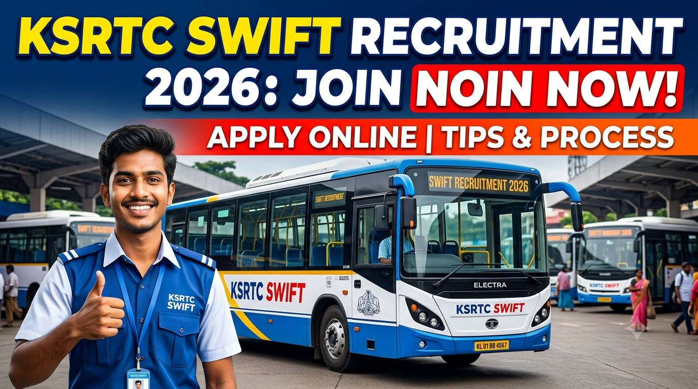KSRTC SWIFT Recruitment 2026: 1,040 Vacancies, Eligibility, Salary, Apply Online